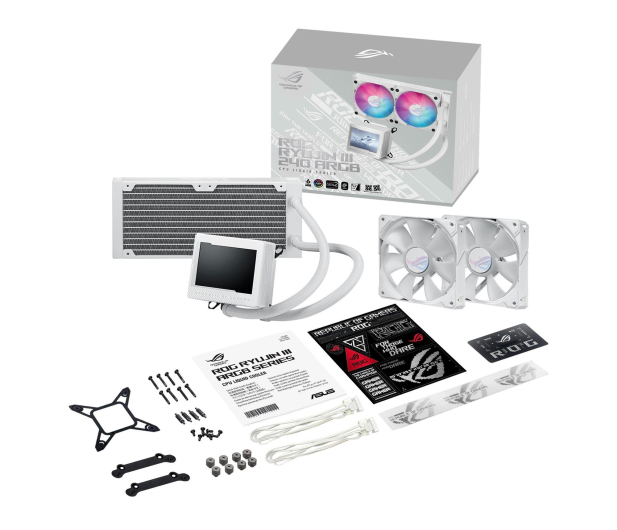 ASUS ROG RYUJIN III 240 ARGB White 2x120mm - 1486805 - zdjęcie 8
